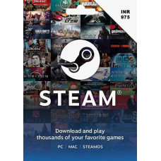 Steam Gift Card 975 INR INDIA Steam Gift Card 975 INR INDIA