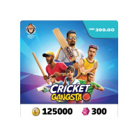 Cricket Gangsta Coin Pack 125,000 + Gem Pack 300 IND